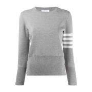 Gestreepte Jumper Sweater Thom Browne , Gray , Dames