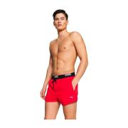 Zwem Logo Shorts Puma , Red , Heren