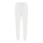 Regenboog Print Witte Katoenen Sweatpants Love Moschino , White , Dame...