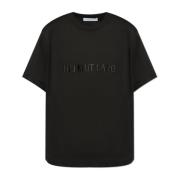 T-shirt met logo Helmut Lang , Black , Heren