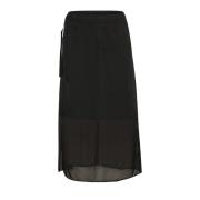 Zwarte A-lijn Rok InWear , Black , Dames