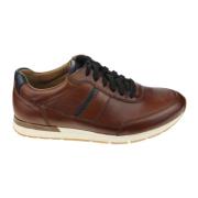 Gecertificeerd Leren Heren Sneakers - Bruin Gabor , Brown , Heren