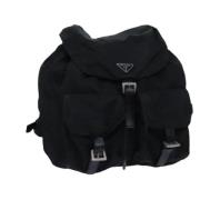 Pre-owned Nylon backpacks Prada Vintage , Black , Dames