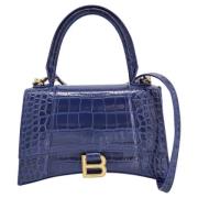 Pre-owned Leather handbags Balenciaga Vintage , Blue , Dames