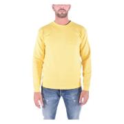 Logo Crewneck Sweatshirt Dondup , Yellow , Heren