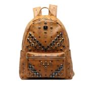 Pre-owned Canvas backpacks MCM Pre-owned , Brown , Dames