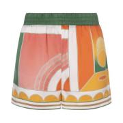 Zijden Zomer Shorts MultiKleur Casablanca , Multicolor , Dames
