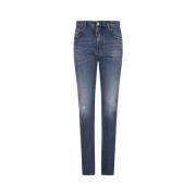 Blauwe Skinny Jennifer Jeans Dsquared2 , Blue , Dames