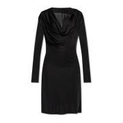 Jurk met een vloeiende halslijn Helmut Lang , Black , Dames