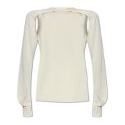 Top met afneembare lange mouwen Helmut Lang , Beige , Dames