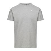 Stijlvolle T-Shirt en Polo K-Way , Gray , Heren