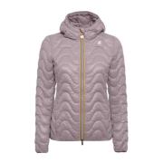 Wave Gewatteerde Eco Warm Damesjas K-Way , Purple , Dames