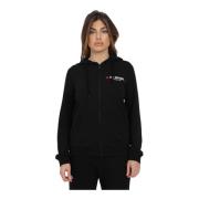 Dames Hoodie met rits Moschino , Black , Dames