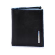 Creditcardhouder Leer Stof Piquadro , Black , Unisex