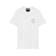 Klein Logo Wit Goud Branding Versace Jeans Couture , White , Heren