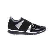 Glam Veal Leren Sneakers Hogan , Black , Dames