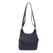 Pre-owned Leather shoulder-bags Salvatore Ferragamo Pre-owned , Blue ,...