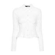 Witte Kant Shirt Rotate Birger Christensen , White , Dames