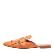 Pre-owned Leather mules Prada Vintage , Orange , Dames