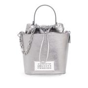 Schoudertas met '5Ac Small' logo Maison Margiela , Gray , Dames