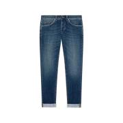 Skinny Fit Denim Jeans Dondup , Blue , Heren