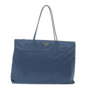 Pre-owned Nylon totes Prada Vintage , Blue , Dames