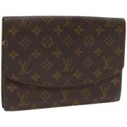 Pre-owned Canvas clutches Louis Vuitton Vintage , Brown , Dames