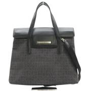 Pre-owned Canvas handbags Bvlgari Vintage , Black , Dames