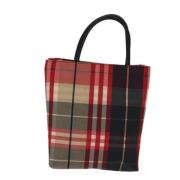 Pre-owned Canvas handbags Burberry Vintage , Red , Dames