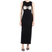 Handgemaakte Gehaakte Midi Jurk Magda Butrym , Black , Dames