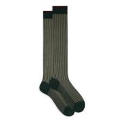 Pine Tree Ribbed Cotton Socks Gallo , Multicolor , Heren