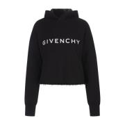 Zwarte Oversized Hoodie met Archetype Handtekening Givenchy , Black , ...