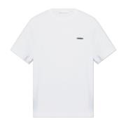 T-shirt met logotoepassing Helmut Lang , White , Heren