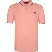 Moderne Katoenen Poloshirt M3600 Fred Perry , Pink , Heren