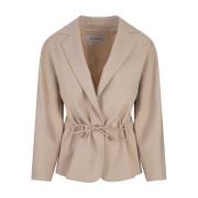 Betulla Wolblend Jas Bruin Max Mara , Beige , Dames