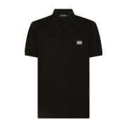 Zwarte Polo T-shirts en Polos Dolce & Gabbana , Black , Heren