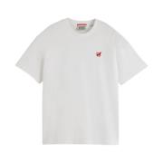 Peace Bird Core T-shirt Scotch & Soda , White , Heren