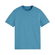 Essential Logo Korte Mouw T-shirt Scotch & Soda , Blue , Heren