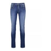 Slim-Fit High-Waist Five-Pocket Jeans Replay , Blue , Heren