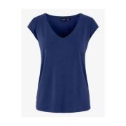 Korte Mouw Blouse Pieces , Blue , Dames