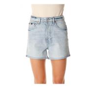 Hoge Taille Denim Shorts Vijf-Pocket Stijl Denham , Blue , Dames