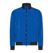 Heren Glanzende Nylon Jas Peuterey , Blue , Heren