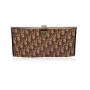 Pre-owned Leather clutches Dior Vintage , Brown , Dames