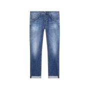 Ritchie Skinny Jeans met Lage Taille Dondup , Blue , Heren