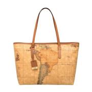 Geo Classic Shopper Alviero Martini 1a Classe , Beige , Unisex