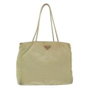 Pre-owned Nylon prada-bags Prada Vintage , Beige , Dames