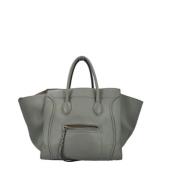 Pre-owned Leather celine-bags Celine Vintage , Gray , Dames