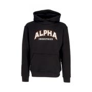 College Hoodie Zwart Streetwear Alpha Industries , Black , Heren
