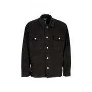 Division Shirt Jacket Zwart Streetwear Obey , Black , Heren