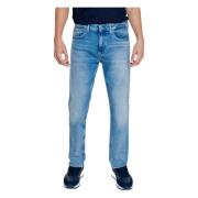 Blauwe Katoen-Lycra Heren Jeans Tommy Jeans , Blue , Heren